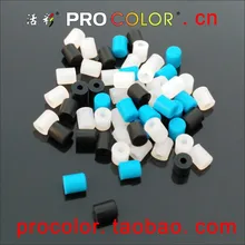 Silicone rubber Syrings stopper caps dust Cover Powder Coating E-Coating Plating Vacuum End Bung Plug 2.8 3 3.5 4 mm 9/64 1/8 54pc high temp silicone rubber powder coating paint solid tapered stopper plug kit color varies according to inventory