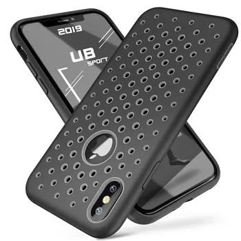 

For iphone Xs Max Case 6.5" SUPCASE UB Sport Liquid Silicone Rubber PC Premium Hybrid Case [Hole Pattern] with Heat Dissipation