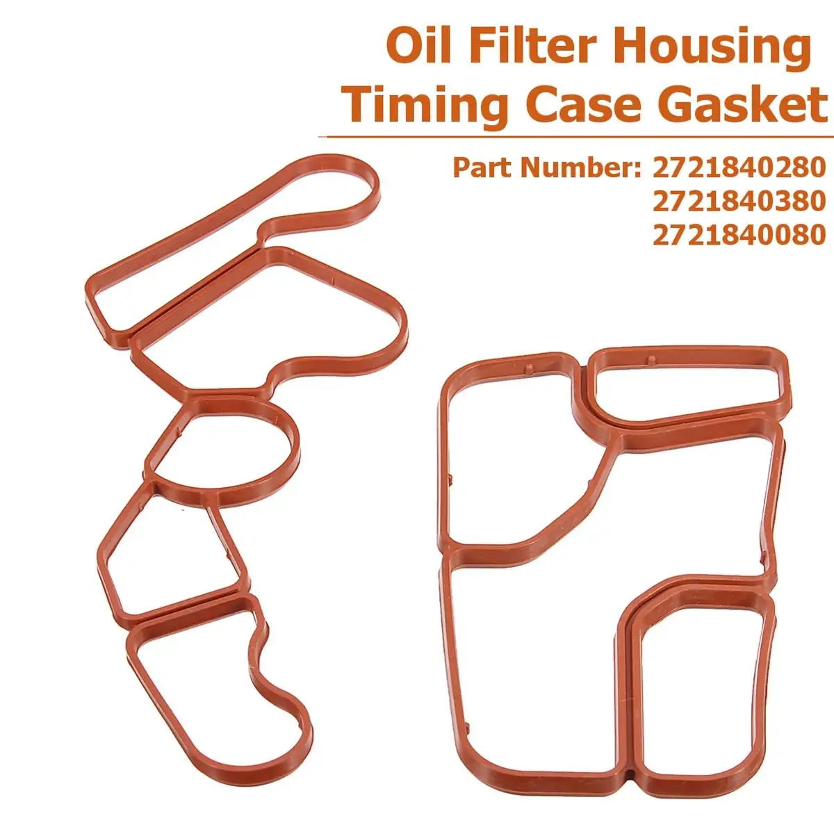 

For Benz E350 E550 GL450 GL550 ML350 ML450 ML550 R350 S400 2Pcs Set Engine Oil Filter Housing+Timing Case Gasket for Mercedes