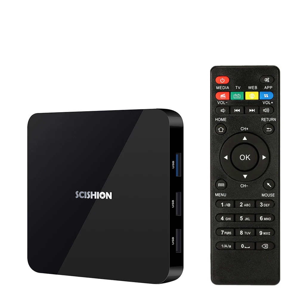 AI TWO TV BOX Android 9 0 Box RK3328 четырехъядерный 4GB32GB 2 4G Wi Fi BT4.0 HD медиаплеер светодиодный