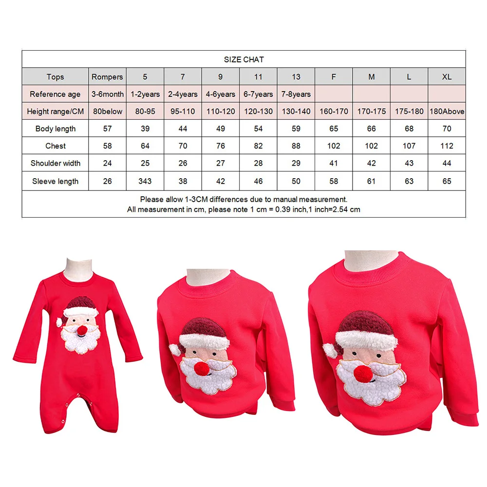 Одежда для семьи; зимний свитер; рождественские наряды Санта-Клауса для родителей и детей; теплые одинаковые комплекты для семьи; Детский комбинезон