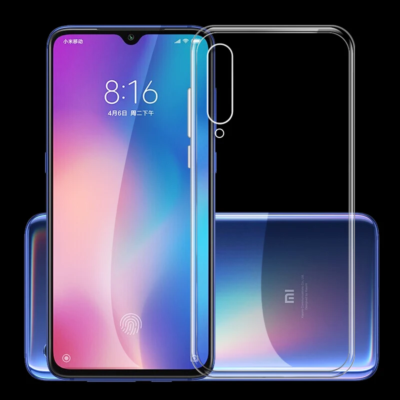 

For Xiaomi Redmi 7 GO Ultra Thin Transparent Clear Crystal Soft TPU Protective Case For Xiaomi Mi 9SE 9 Redmi Note 7 6 pro Cover
