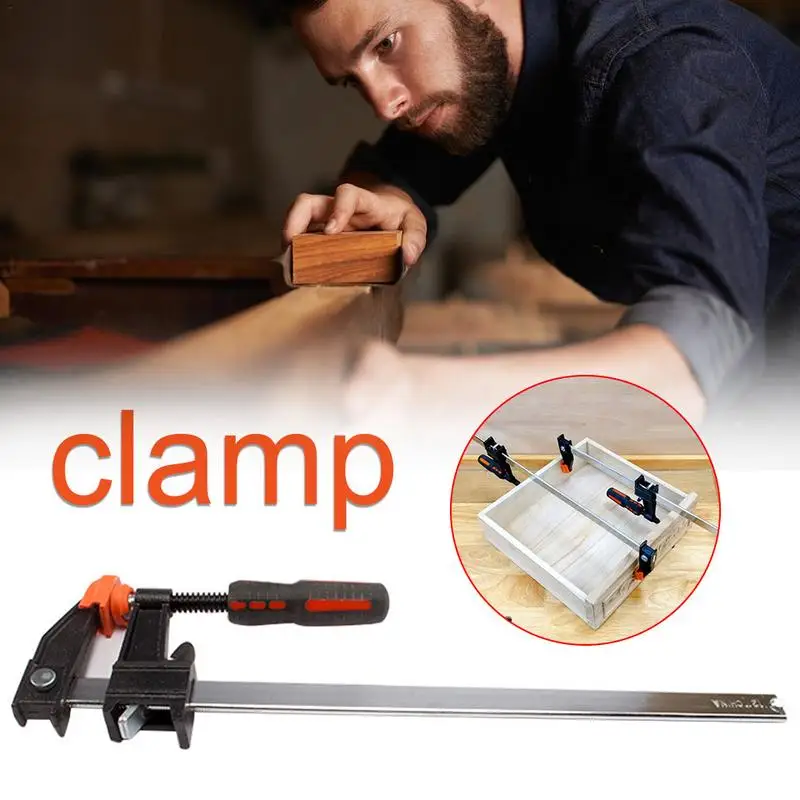 

Heavy Duty F Bar Clamp for Woodworking Fixture Powerful Fast Woodboard Multi-function Tool 12-inch