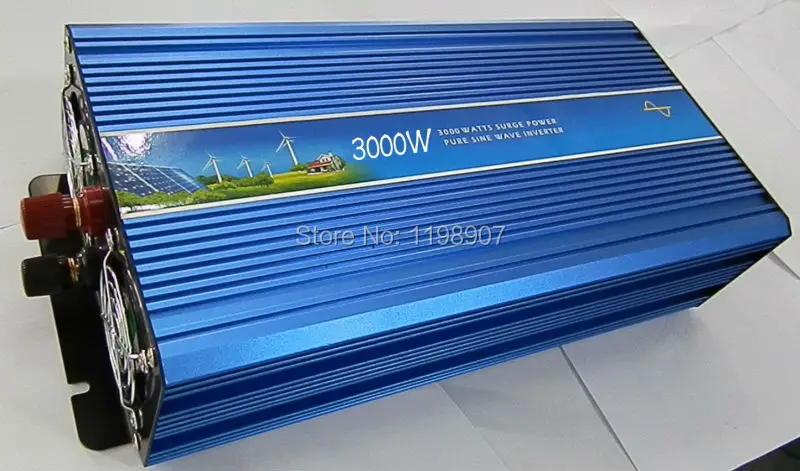

dc 12v to ac 230V 50hz 3000w Continuous 6000W Peak Pure Sine Wave off-grid high frequency Power inverter