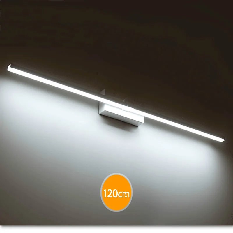 

40cm 50cm 60cm 70cm 80cm 100cm 120cm Modern LED Mirror Wall Light AC90-260V Cosmetic Acrylic Wall lamp Bathroom Lighting