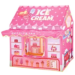 Новая детская палатка Мороженое магазин игра в помещении дом игрушки универсальный портативный игрушечные палатки безопасный