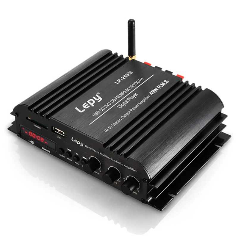 Lepy Lp 269S Bluetooth автомобильный усилитель Hifi Цифровой стерео аудио 2 канала мощный