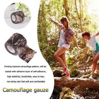 

Self Adhesive Camouflage Medical Bandage Gauze Travel Camping First Aid Outdoor Equipment for Camping Hiking