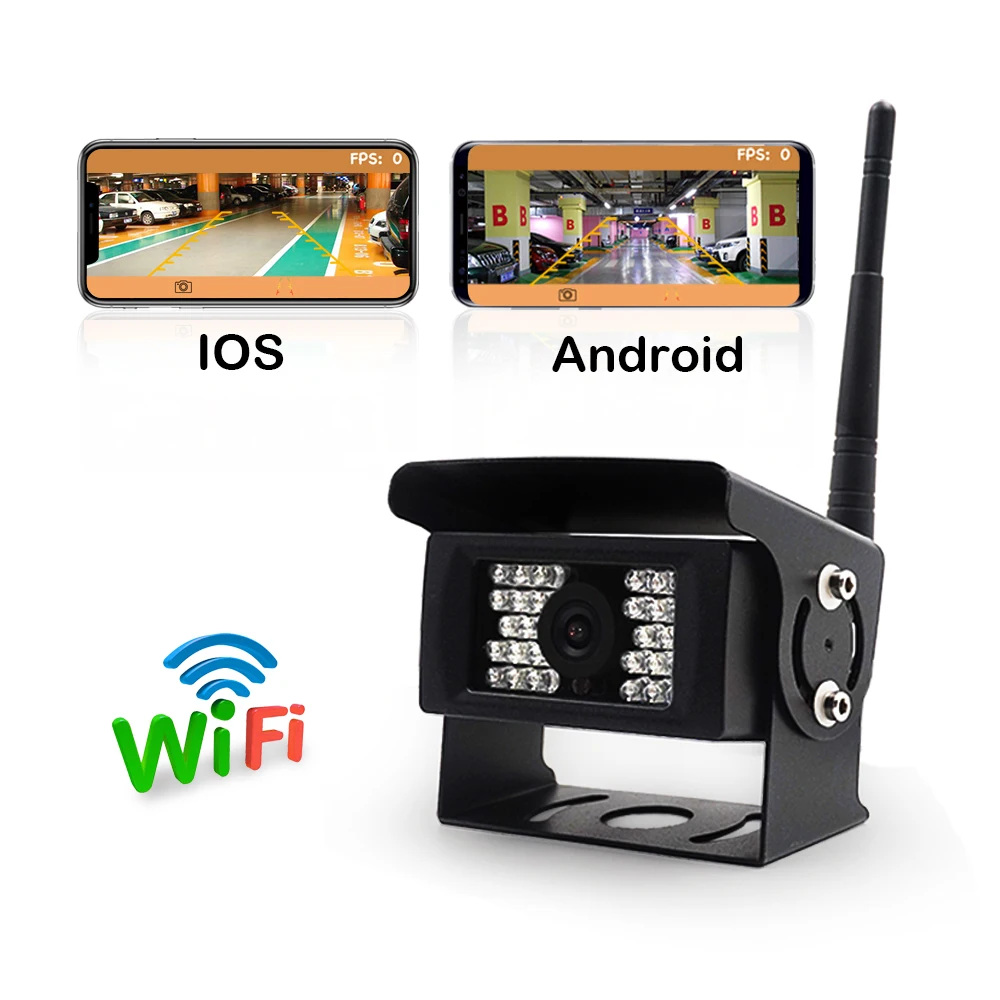 

New Arrival!!! Wireless Wifi Rear View Camera for Truck RV Truck Trailer Vans Camper Caravan Tractor Bus for IOS and Android