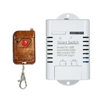 

eWeLink TH-16 RF 433MHz Wifi Switch 3500W Monitoring Temperature Smart Switch Home Automation Kit For Android / iOS Mobile App