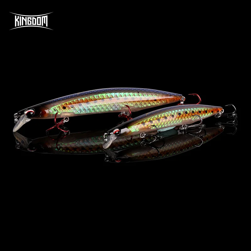  Kingdom 2019 Professional Floating JERKBAIT Fishing Lures 95mm 125mm 140mm Minnow Hard Baits High Q