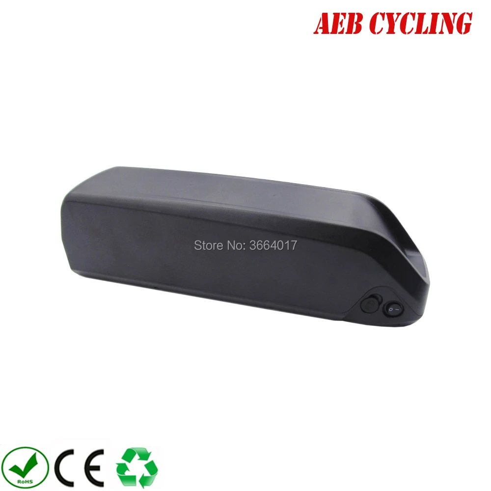 Perfect Free shipping little polly 5C down tube ebike battery case 52 Pcs 18650 cells ebike battery shark case for fat tire bike 4