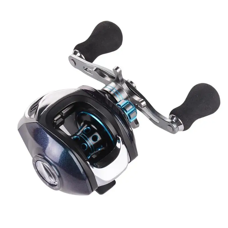 17+1BB Metal Baitcasting Reel Aluminum Alloy Fishing Drum Wheel Magnetic Brake System Casting Spinning Reel Right Hand