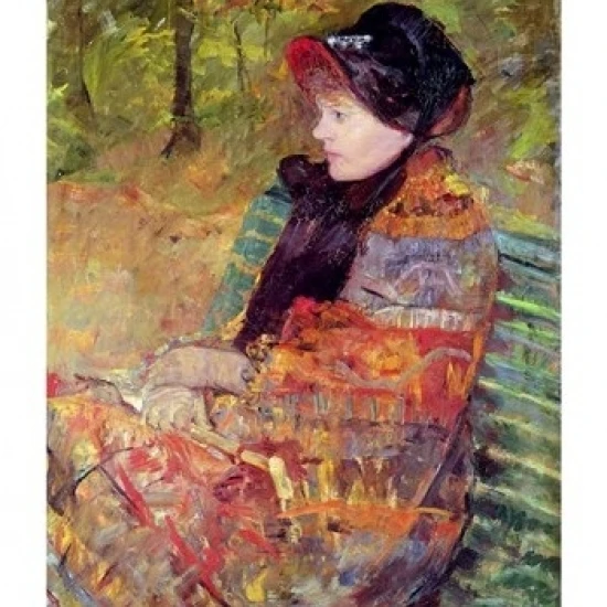 Портрет Mlle C. Лидия кассатт 1880 плакат печать на Mary Cassatt (24x36) | Дом и сад