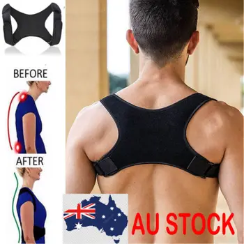 Unisex Adults Posture Corrector Body Back Support Shoulder Brace Belt Correction Unisex Solid Hot Shapers
