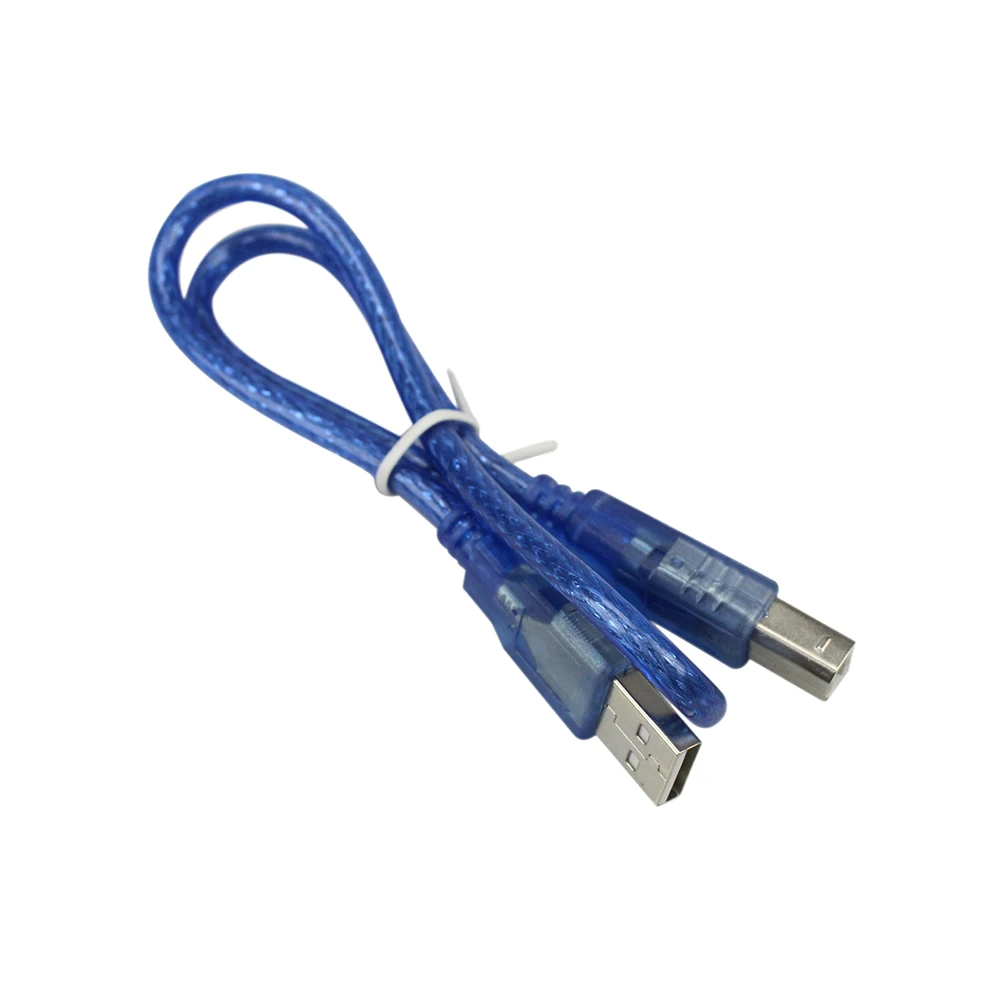 Кабель передачи данных LEORY Mini USB 2 0 Тип A синий 30 см от мужчины к мужчине для Arduino 1