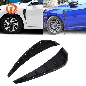 

POSSBAY Car Side Marker Air Flow Cover Fender Flare Air Wing Vent Decoration for Honda Civic Sedan/Coupe/Hatchback 2016-present