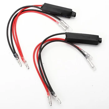 

2x Motorcycle Turn Signal Indicator LED Load Resistor Flash Blinker Fix Error Black