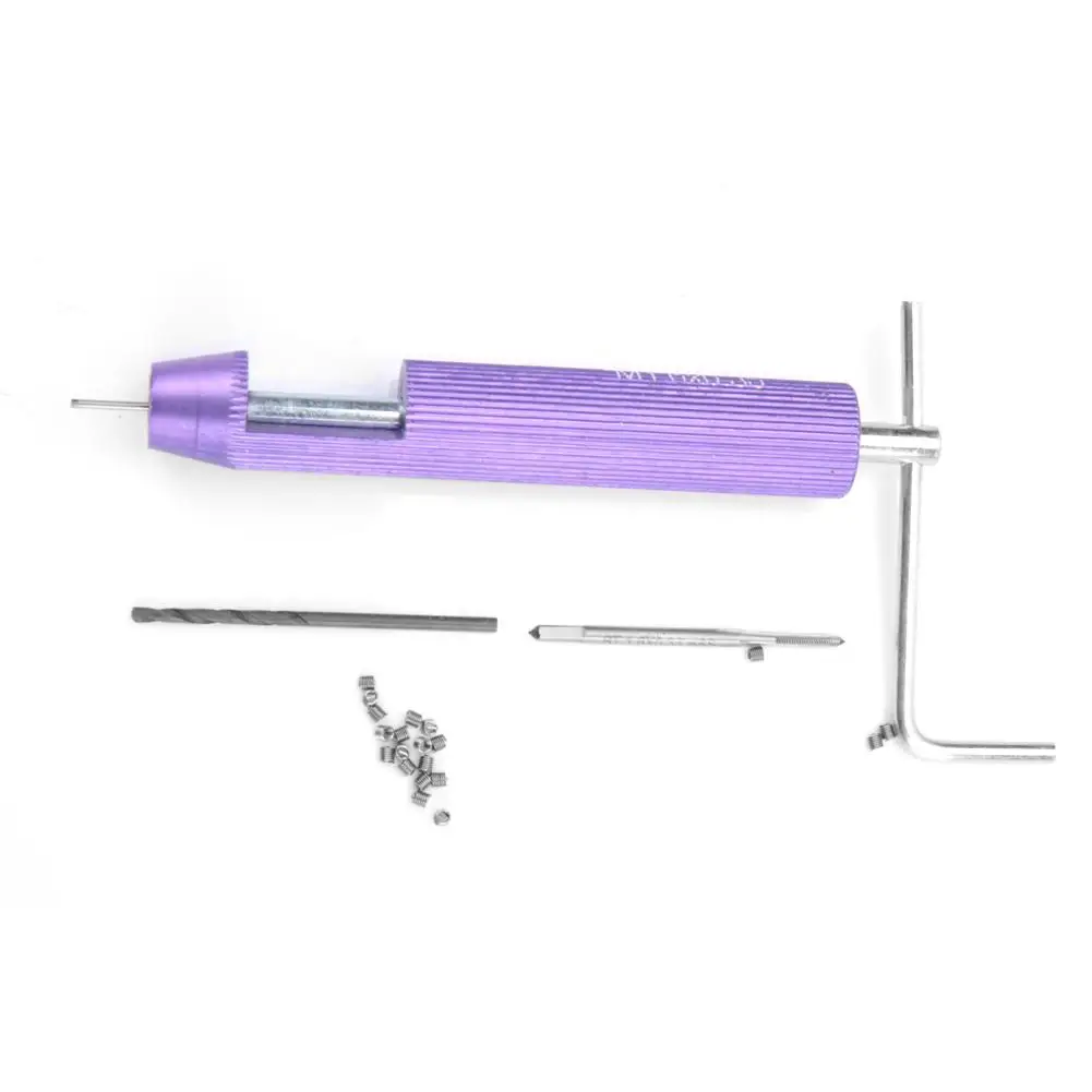 

M1.6*0.35 Thread Repair Tool Kit Set + 20pcs Helical Screw Thread Insert self tapping inserts