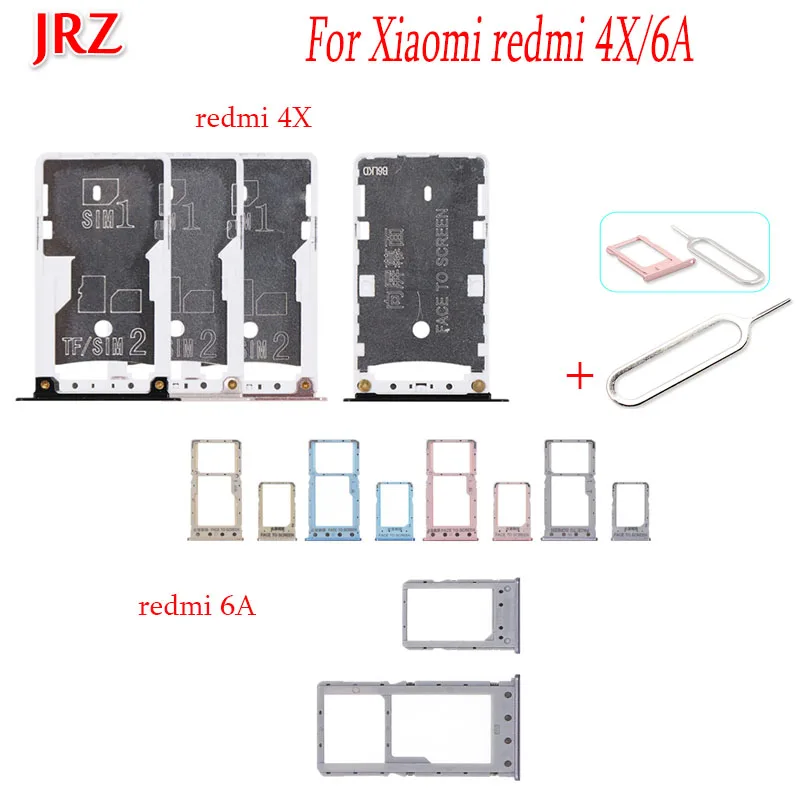 Держатель слота для SIM-карты адаптер Xiaomi redmi 4X ремонтные аксессуары 6A держатель +