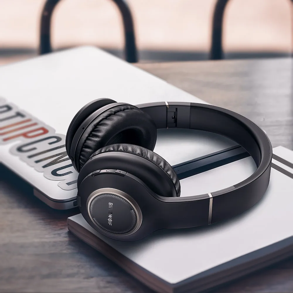 BlitzWolf BW HP0 Беспроводной наушники bluetooth гарнитура складная Накладные С микрофоном