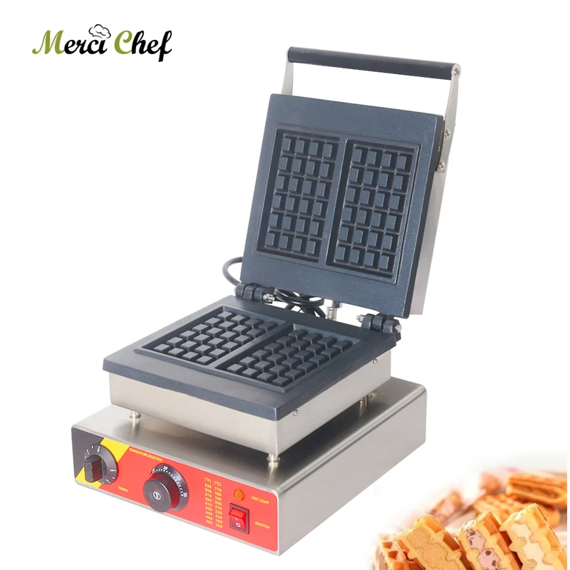 

ITOP Electric Waffle Maker Machine Timer Thermostat Control Bakeware Waffle Machine Sandwich Non-stick Bubble Egg Cake Oven