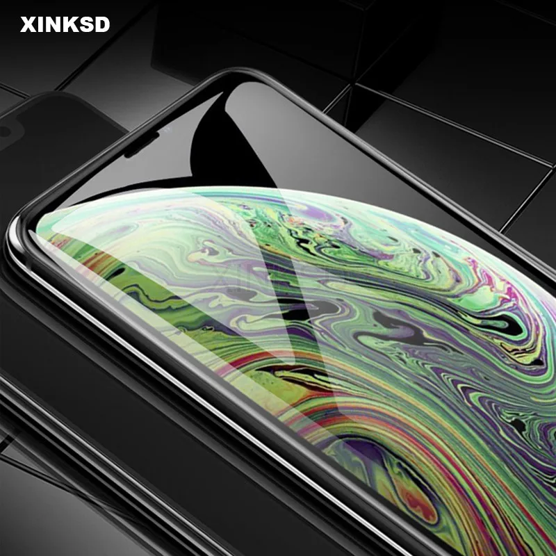 6D Полное покрытие экрана протектор для iPhone 7 8 XS XR XS 11 Pro MAX 6 s 6S Plus закаленное стекло для iPhone X защитная стеклянная пленка