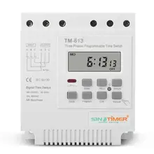 380V Weekly 7 Days Programmable Digital Timer Switch Relay Din Rail Mount