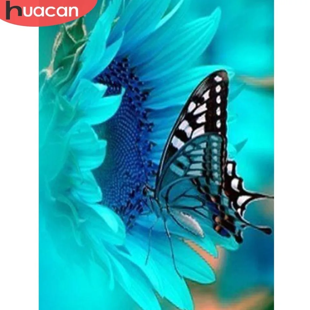 

HUACAN 5D DIY Full Square Diamond Painting Animal Butterfly Rhinestone Mosaic Diamond Embroidery Cross Stitch Home Decor Gift