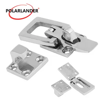 

1PCs Professional Anti-Rattle Locker Marine Hardware Fastener Door Pull Buckle Door Lock 316 Stainless Steel for Boat Marine