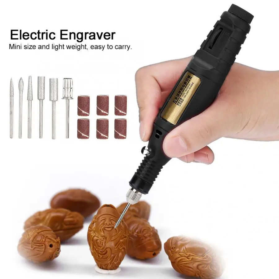 

Pro DIY Electric Engraving Drilling Engraver Pen Carve Tool for Jewelry Wood Nail US Plug jewelry Making tools for Jeweler c