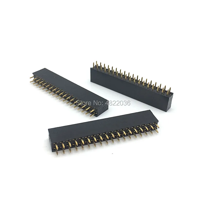 

5pcs 2.54mm Double Row 2x18 36-Pin Straight Female Pin Header Socket Connector Strip