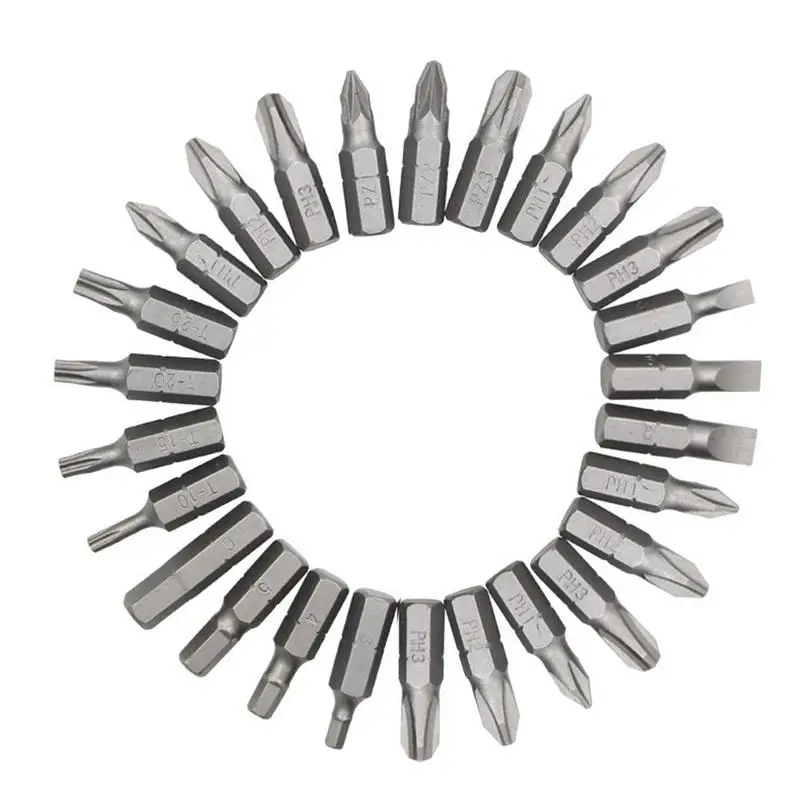 

10PCS/Set Magnetic Screwdriver Bit Slotted Cross Slotted Torx Bit Magnetic Screwdriver Bits for DC Powered Electric Screwdriver