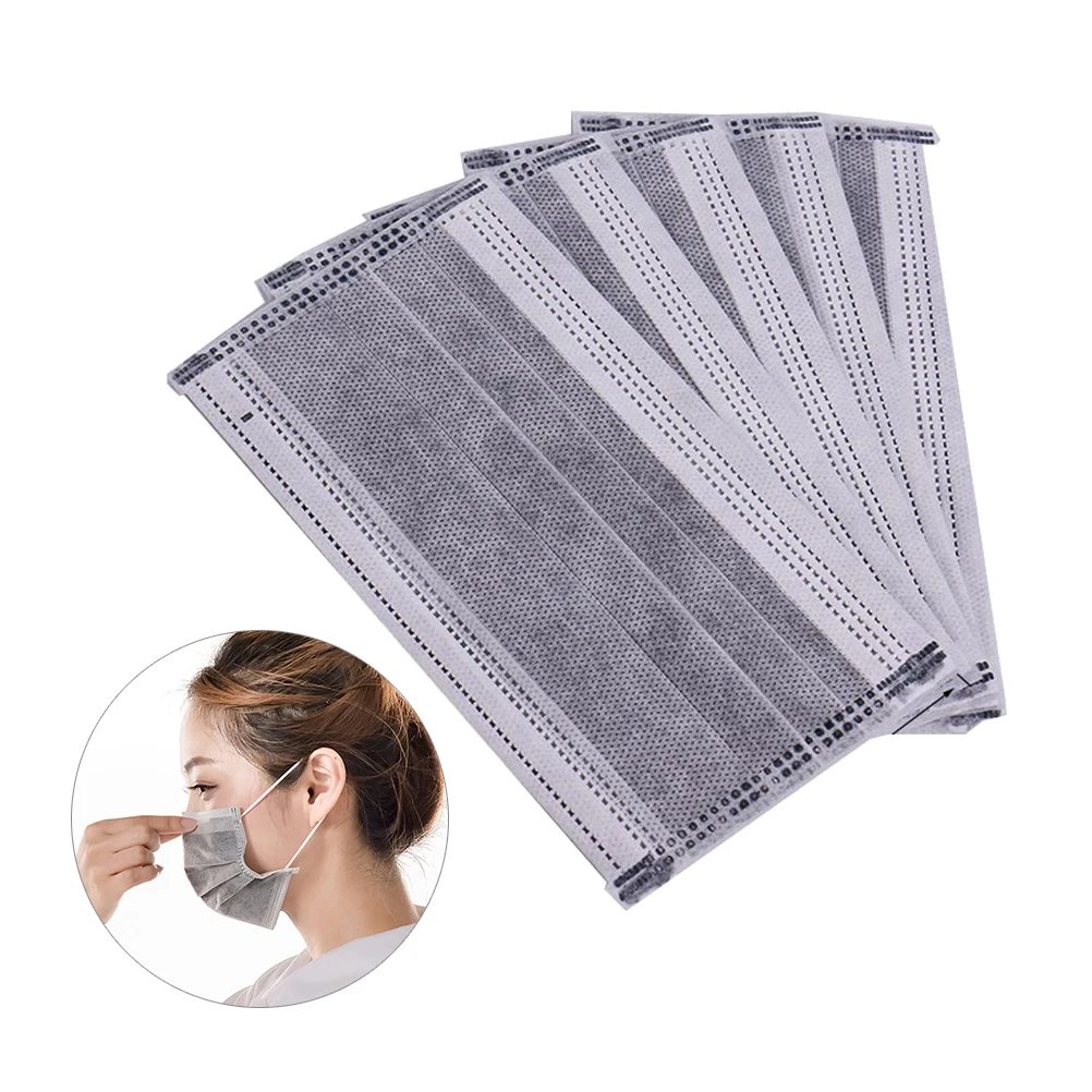 

100 Pcs Masks Four Layer Activated Carbon Surgical Earloop Medical Disposable Mask Filters for Work Home