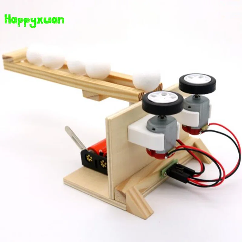 Happyxuan шариковый излучатель Дети DIY Science наборы для экспериментов деревянная