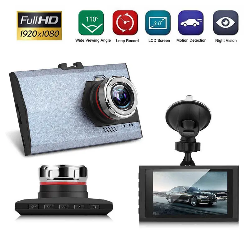 

1080P 3" Night Vision HD G-sensor Car DVR Vehicle Camera Video Recorder Dash Cam