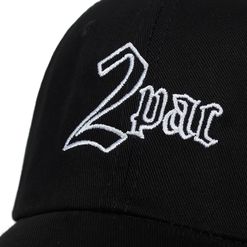 2019 Высококачественная бейсболка с вышивкой 2PAC модные Снэпбэк кепки 100% хлопок