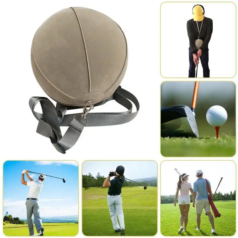 Golf Intelligent Impact Inflatable Ball Golf Swing Trainer Aid Assist Posture Correction Supplies