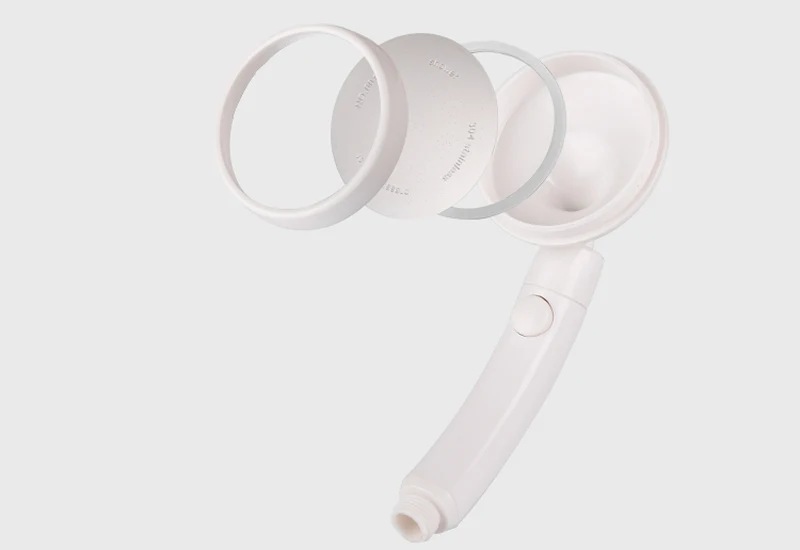 New Solid Home Bathroom Powerful Japanese High Pressure Boosting Bath Shower Head Spray Water Saving