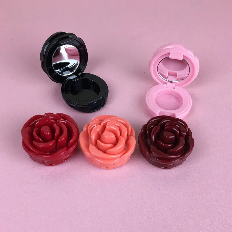 

20pcs Rose-shaped makeup empty box DIY eye shadow nose shadow lipstick case Suitable for 20mm inner diameter Aluminum pan