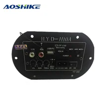 AOSHIKE усилители аудио Плата Amplificador сабвуфер усилитель плата Встроенный Bluetooth fm-радио 220 в 12 В 24 в цифровой IC трубки