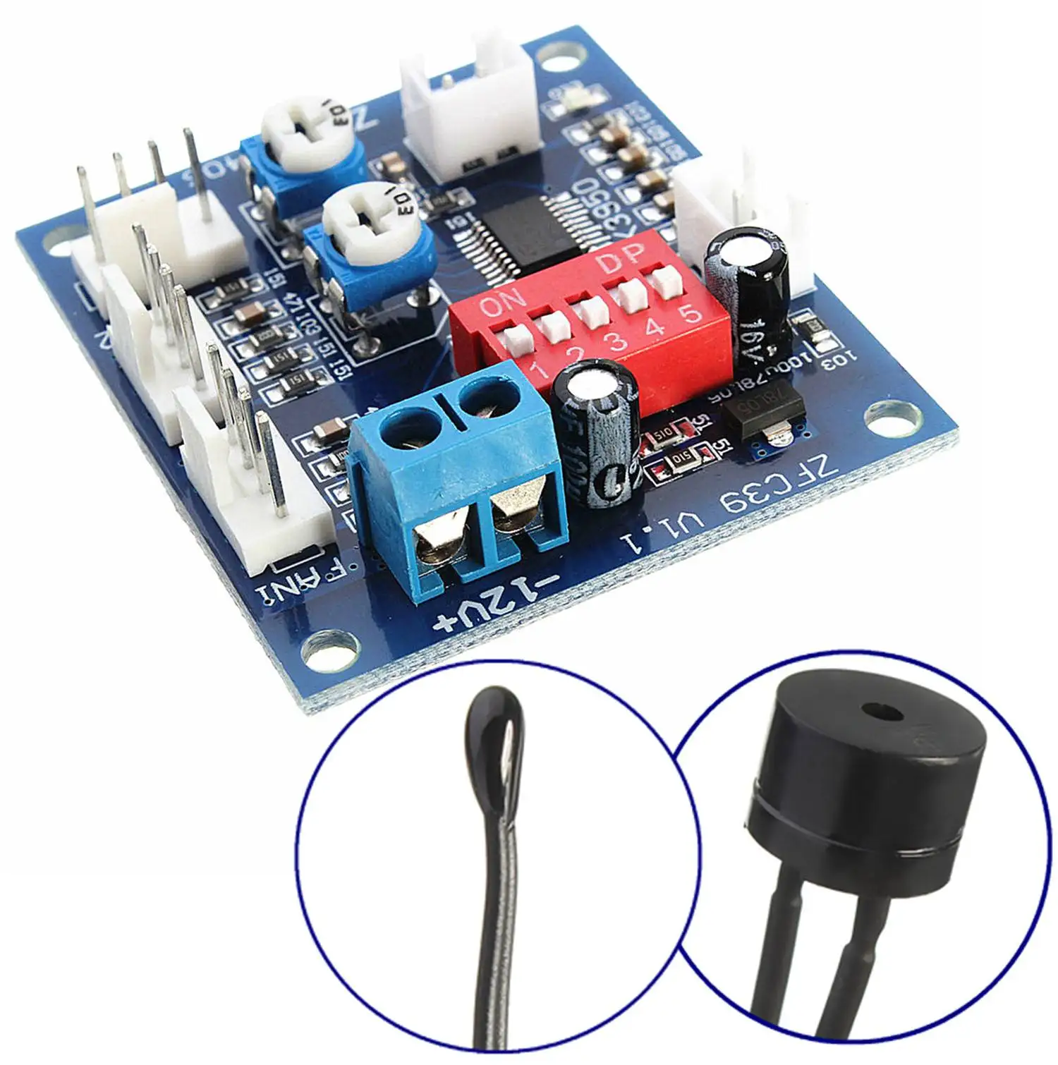 NTC 3950 Thermistor PWM Temperature Probe Speed Controller Board