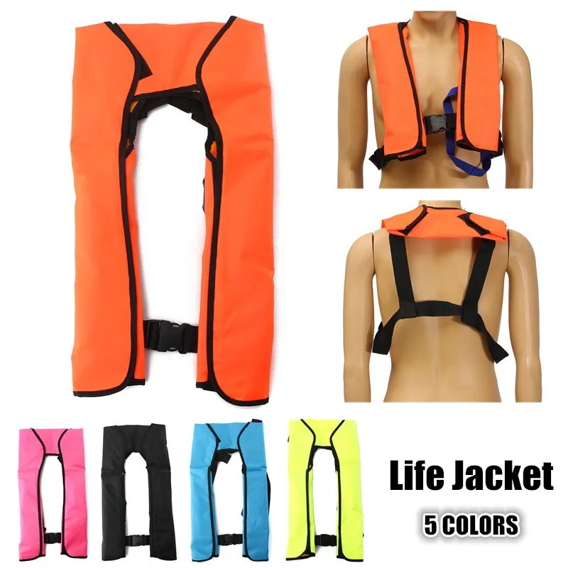 5 сек Автоматическая надувная Спасательная куртка взрослый плавающий рыболовный спасательный жилет купальники для водного спорта для