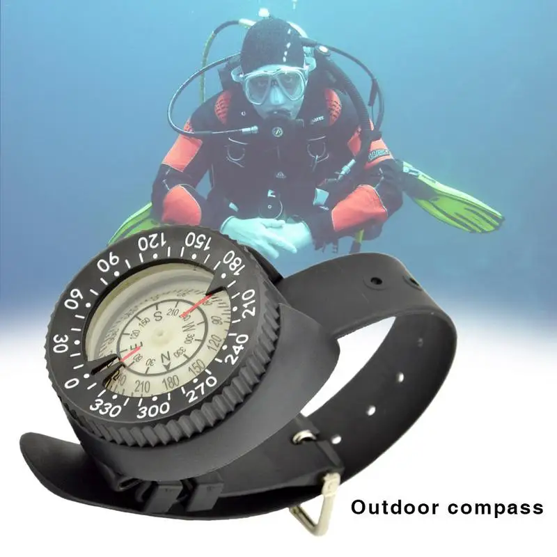 

Diving Compass High Precision Professional Wrist Diving Compass 50M 164 Feet Outdoor Compass Fluorescent Dial Dropshipping