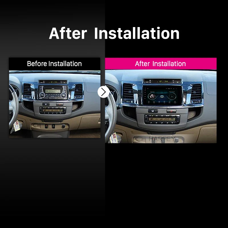 Sale Harfey 2din 9"Android 8.1 GPS Car Radio For TOYOTA FORTUNER/COVERT 2015-2018 car Multimedia Player Wifi HD Touchscreen Head Unit 5