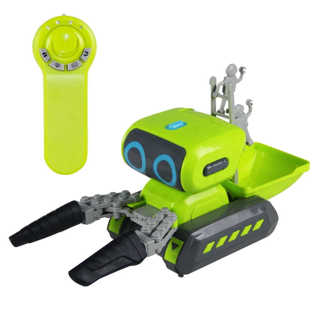 

969 Infrared Control 3 in 1 Intelligent Engineering Excavator Driller Pushdozer Programmable Music Dance Truck RC Robot Toy Gift