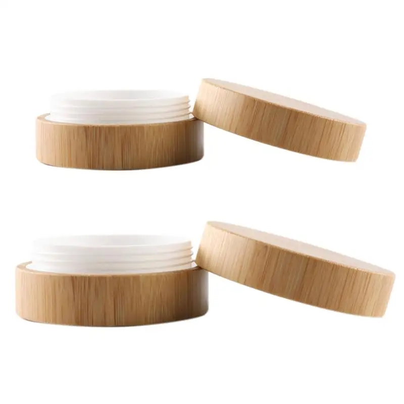  30ML/50ML Bamboo Wooden Cosmetic Jar Empty Facial Cream Container High-grade DIY Bamboo Face Cream 