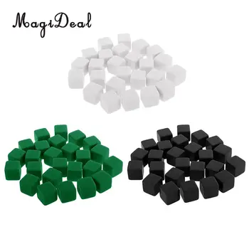 

MagiDeal 75pc Square Edge Blank Dice 6 Sided D6 for D&D TRPG MTG Party Fun Board Game Toy