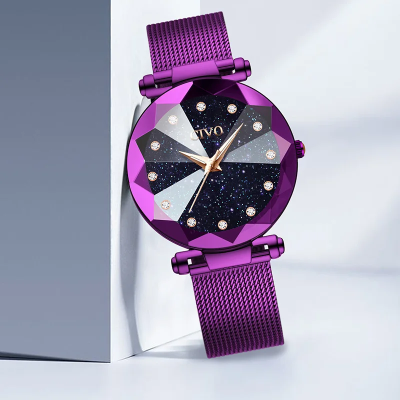 

CIVO Top Brand Womens Rose Gold Watches For Lady Fashion Slim Ladies Watch Mesh Stainless Steel Dress Female Clock Reloj Mujer