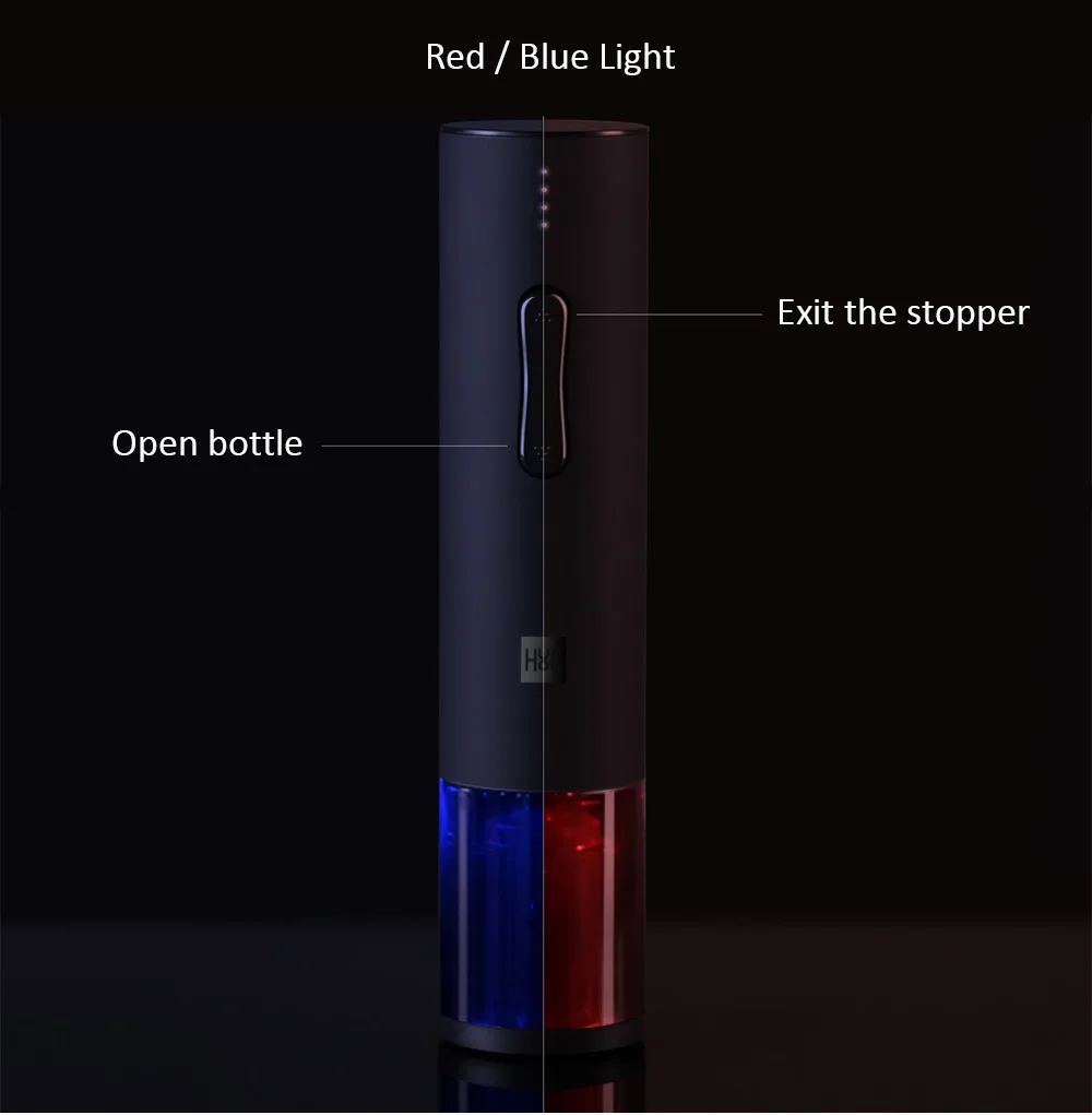  Abrebotellas de vino originales de huozhou abrebotellas eléctricas de carga Usb herramienta de coci
